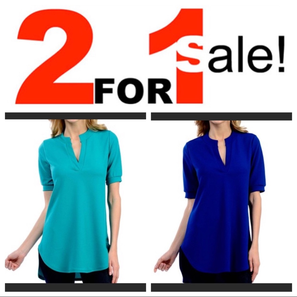 Peacock blue & total blue tunic set *SALE*